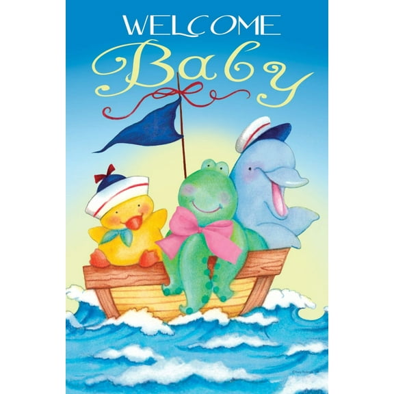 Welcome Baby 3984 Decorative Flag