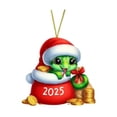 thumbnail image 2 of Fwttom Christmas Color Snake Pendant Bag Car Rearview Mirror Pendant, 2 of 5