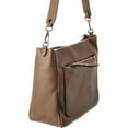 thumbnail image 3 of Italian Leather Tote, Brown, 3 of 4