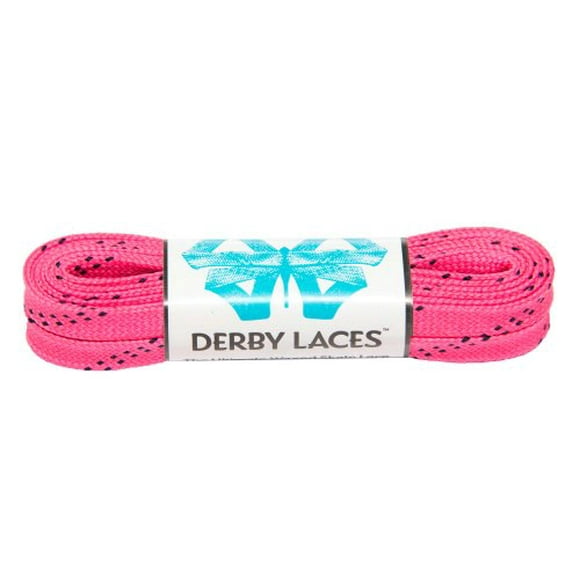 Derby Laces Derby Rose Chaud 60 Pouces Ciré Dentelle de Skate pour Roller Hockey et Patins à Glace, et des Bottes