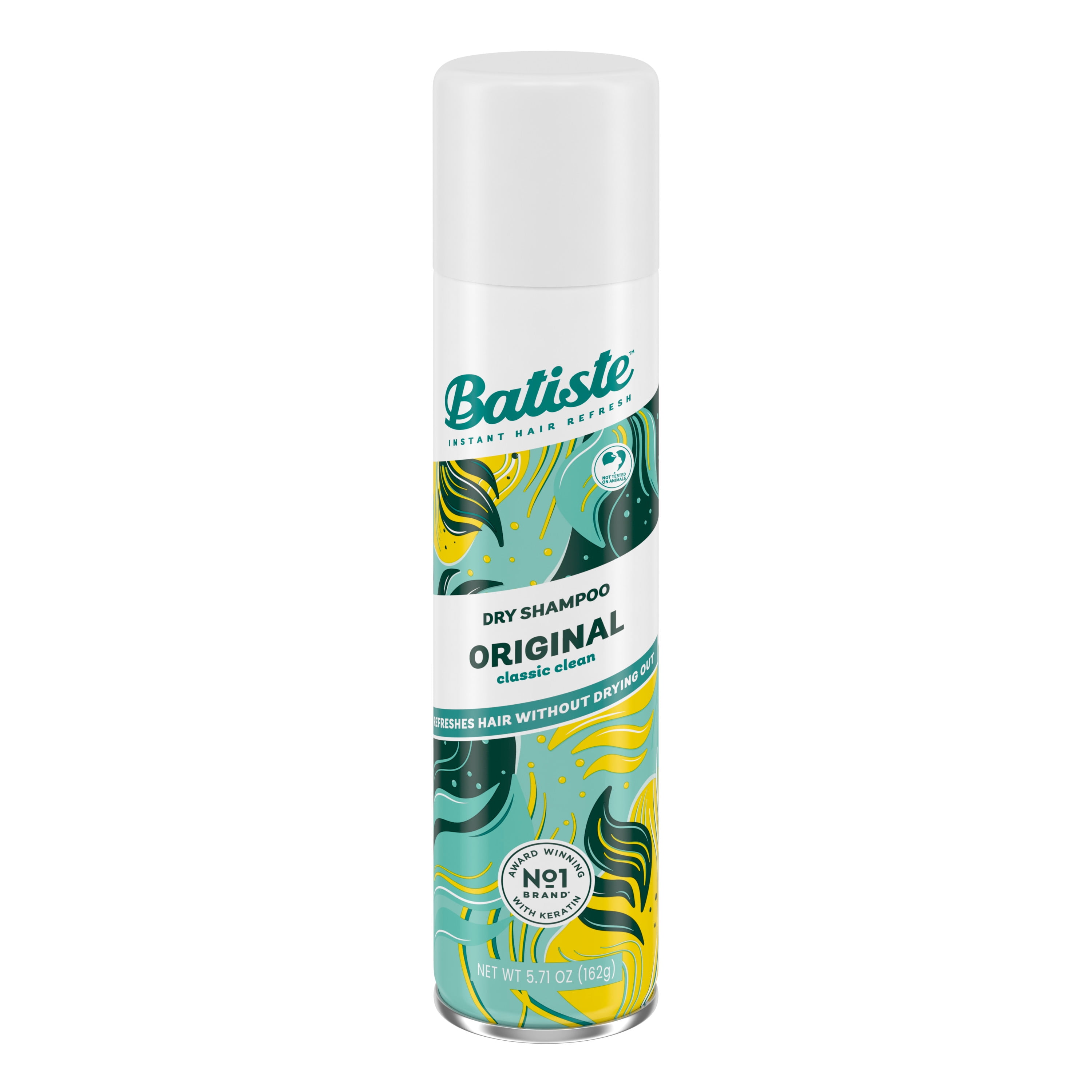 Batiste Dry Shampoo, Original Fragrance, Refresh Hair and Absorb Oil Between Washes, Waterless Shampoo for Added Hair Texture and Body, 5.71 OZ Dry Shampoo Bottle