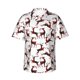 thumbnail image 1 of Balery Christmas Plaid Moose Camisas hawaianas de manga corta para hombre, camisas playeras de corte holgado, camisas de vacaciones con botones,X-Large, 1 of 7