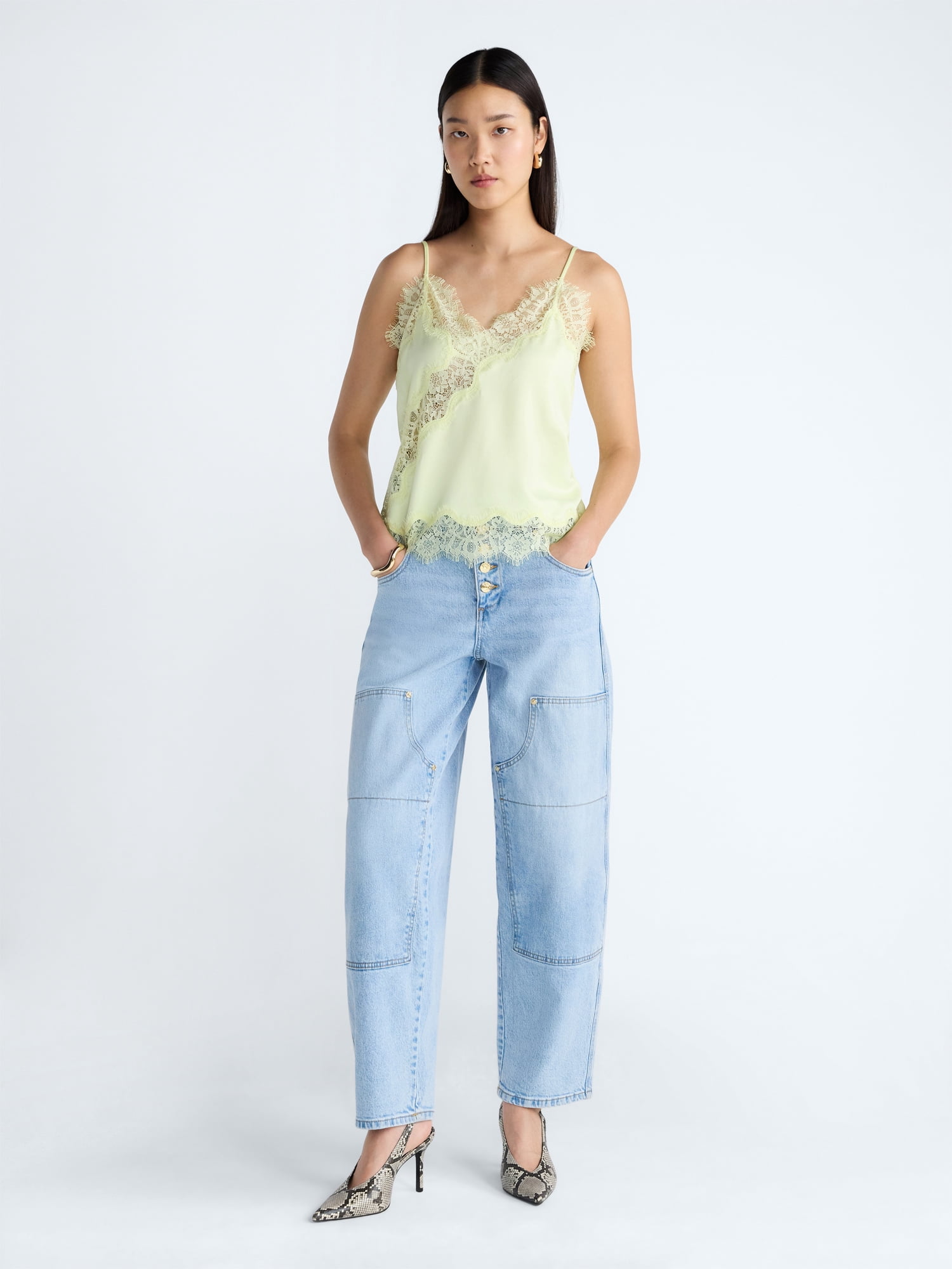 パンツ Prada 22ss denim pants vujade cmmawear Devil Wears Prada Scoop Collection Women's High Waisted Jeans