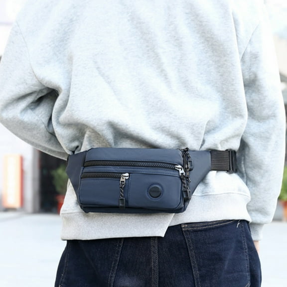 Under $5 InsCrazy Fanny Pack for Men, Multifunctional Waist Bag for Cycling Sports Travel