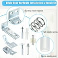 thumbnail image 4 of 2 Pack Bifold Door Hardware Repair Kit Bifold Sliding Closet Door Hardware, Universal Folding Door Hardware Repair Kit Bifold Barn Door Repair Replacement Parts Sliding Door Repair Accessories, 4 of 8