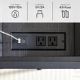 thumbnail image 5 of HOOBRO Flip End Table Set of 2 with USB Ports & Power Outlets Living Room Bedroom Black BK341BZP201, 5 of 9