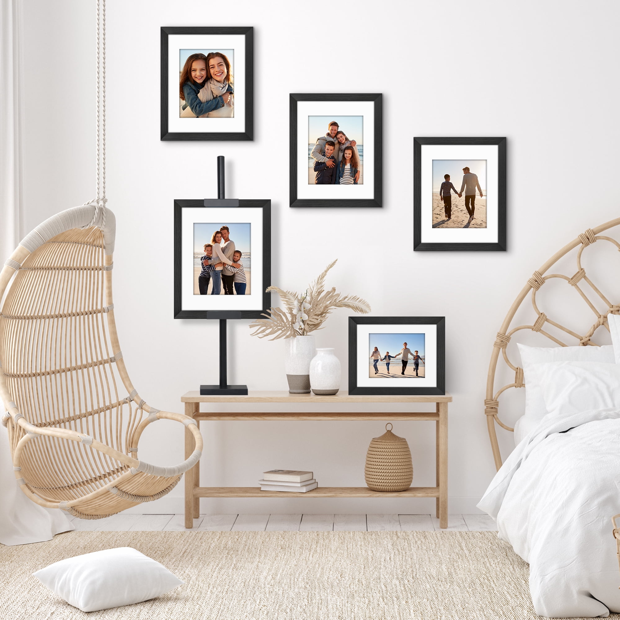 KINGDOM SOLUTIONS Adjustable Metal Easels - Made In USA, 4-Pack For Displaying Books, Plates, Frames & Art