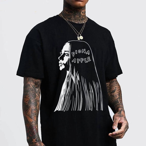 VINTAGE NEW FIONA APPLE Short Sleeve Black All Size T-Shirt KH1082