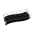 thumbnail image 4 of Soporte acrílico para copas de vino, estante para vasos de whisky, vitrina expositora, accesorios de bar, bandeja de degustación para bar doméstico, Ondulado, 4 of 8
