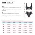thumbnail image 2 of Kdxio purple cyan brown Skull Print Women's 2 Piece High Waisted Wrap Spaghetti Strap Summer Swimsuit Bikini Set-XX-Large, 2 of 5