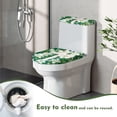 thumbnail image 4 of HELLHERO Cross Flower Elastic Edge Adjustable Fits All Toilet Shapes Polyester Fabric Bathroom Seat Covers Bathroom Home Machine Washable Dust-Proof U-Shaped, 4 of 8