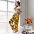 thumbnail image 6 of Picia Bright Shiny Golden Womens Soft Woven Cotton Elastic Waistband Sleep Pajama Pant Lounge Sleep Pant With Pockets And Drawstring-XX-Large, 6 of 9