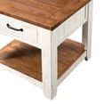 thumbnail image 4 of Martin Svensson Home Rustic Collection End Table, Antique White with Honey, 4 of 4