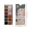 thumbnail image 3 of Tool Series 12 Color Glitter Watercolor Paints Set Pearlescent Color Artist Art Set For Painting On Fabric Paper Crafts, 3 of 4