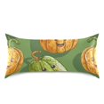 thumbnail image 3 of Pumpkins Pillowcases Soft Satin Pillow Covers Decorative Rectangle Envelope Closure for Women Men, 3 of 8