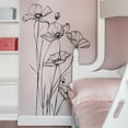 thumbnail image 6 of Black White Flower Wall Stickers Art Decal Decor for Bedroom Living Room Offices Home Decoration, 6 of 13