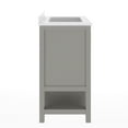 thumbnail image 4 of Emma + Oliver 30 Inch Bathroom Vanity, Single Sink Cabinet with 2 Soft Close Doors and Open Shelf, Carrara Marble Finish Countertop, Gray with Gold Hardware, 4 of 7