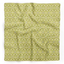 Bimba Green Mosaic Tie-Dye Printed Pure Silk Scarf Neck Wrap Summer Hair Bandanas For Women 40 x 40 Inches