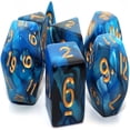 thumbnail image 3 of CYFW Blue Mix Black Dice DND Polyhedral Dice Set for Dungeon and Dragons D&D RPG Role Playing Games 7-Die Set, 3 of 6