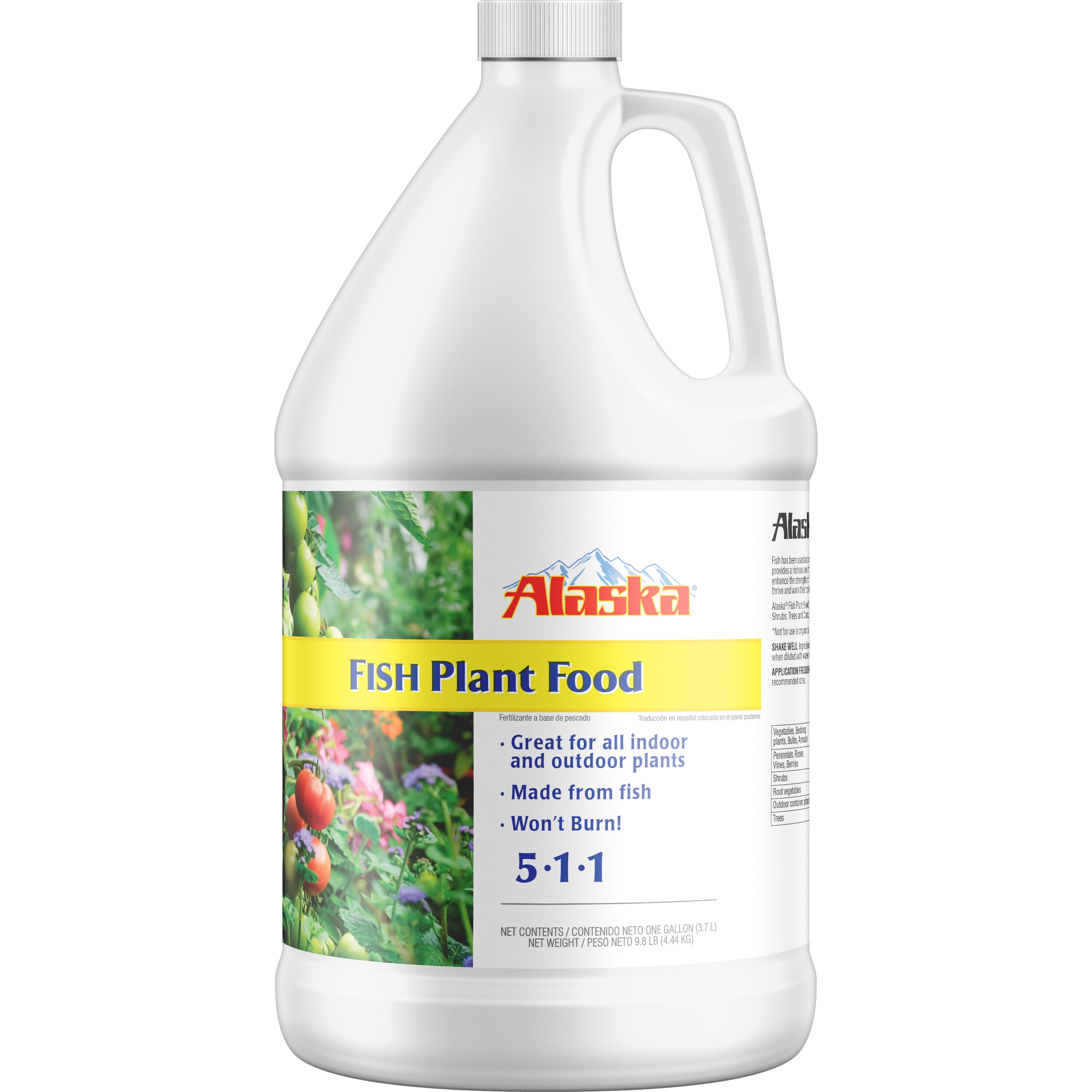 Alaska Fish Emulsion Plant Food, 5-1-1 Fertilizer, 1 gal