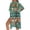 Green-Aztec Cow, variant on SCRAWLGOD Hummingbird Floral Print Women's Swimsuit Coverup Loose Lightweight Bathing Suit Cover Up Soft Half Sleeve Swimsuit Cover Up for Pool Party