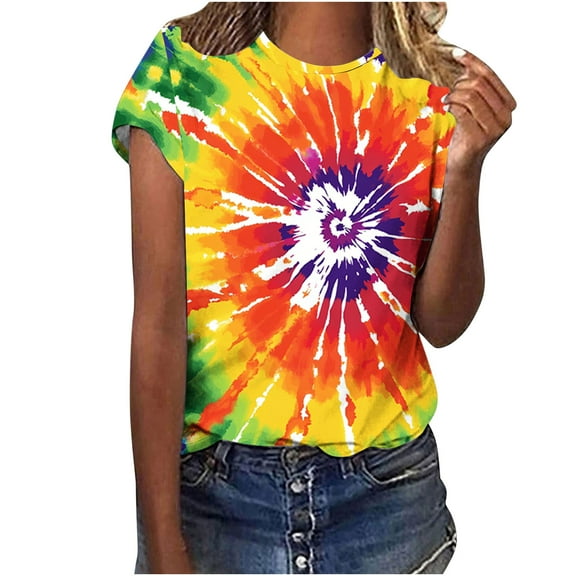 Lumivie Womens Summer Tops Casual Short Sleeve Summer Tshirts Shirts For Women Wave Coconut Plus Size Blouses For Women Dressy T Shirts For Women V Neck Fitted