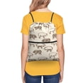 thumbnail image 4 of Sigee Vintage Farm Pigs for Drawstring Zipper Backpack ,Waterproof, Durable, Lightweight Gym Bag for Sports, 4 of 5