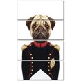thumbnail image 2 of Pug Dog in Military Uniform - Animal Canvas Art Print, 2 of 3