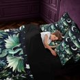 thumbnail image 5 of Manfei Traditional Eastern Dragon Animals 7-Piece Twin Bedding,Flower Starry Sky Bedding Comforter Set,Black Reversible, 5 of 6