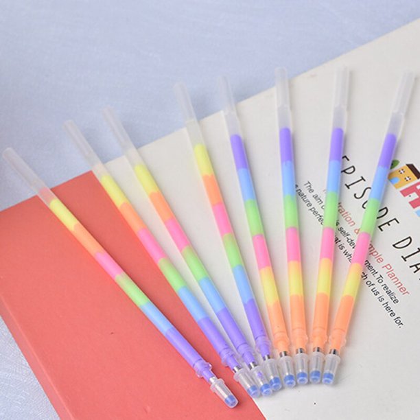 Bolígrafos de Gel de arcoíris coloridos, papelería creativa de Corea, suministros escolares de oficina de moda, bolígrafos de escritura, bolígrafos de pintura