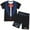 d-Black1763, variant on FAOWME Child Boys Outfit Sets For Home Casual Comfortable Short Sleeve Tshirts Tops And Shorts Combo For Ages 3 8 Clothes Sets Versatile O-Neck Dailywear