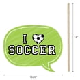 thumbnail image 6 of Big Dot of Happiness Goaaal - Soccer Photo Booth Props Kit - 20 Count, 6 of 7