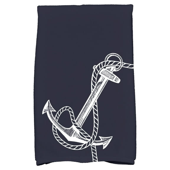 Simply Daisy 18" x 30" Anchored Geometric Print Hand Towel