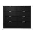 thumbnail image 5 of Miekor Furniture 8 Drawers Dresser for Bedroom, Wood Bedroom Dresser Modern Drawer Chest, 8 Chest of Drawer, Tall Dresser for Closet, Dressers Organizer for Living Room, Closet, Hallway Black MK9301, 5 of 12