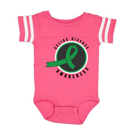 

Inktastic Celiac Disease Awareness Green Ribbon Gift Baby Boy or Baby Girl Bodysuit