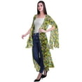thumbnail image 3 of Moomaya Womens Cover Ups For Swimwear Printed Flare Slit Sleeve Long Shrug, 3 of 5