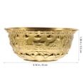 thumbnail image 6 of OUNONA Elegant Golden Cornucopia Bowl with Fish and Bird Carvings, Decorative Home Storage and Display Piece, 6 of 6