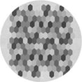 thumbnail image 1 of Ahgly Company Indoor Round Patterned Platinum Gray Area Rugs, 7' Round, 1 of 6