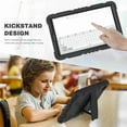 thumbnail image 6 of Dteck Case for Samsung Galaxy Tab A7 Lite 2021 8.7 inch SM-T225/T220, Hybrid Rugged Heavy Duty 3 in 1 TPU + PC Combo 3 Layer Shockproof Protective Cover Case with Kickstand -#3 Black, 6 of 8