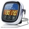 thumbnail image 1 of Digital Meat Thermometer for Cooking, 2022 Upgraded Touchscreen LCD Large Display Instant Read Food Thermometer with Backlight, Long Probe, Kitchen Timer, Cooking Thermometer for BBQ,Oven, 1 of 7