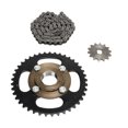 thumbnail image 4 of Kit de piñón delantero de cadena de piñón 14t, Grupo de piñón 420 41t, volante sin dientes de cadena 76, adecuado para scooters, bicicletas, motocicletas, 4 of 10