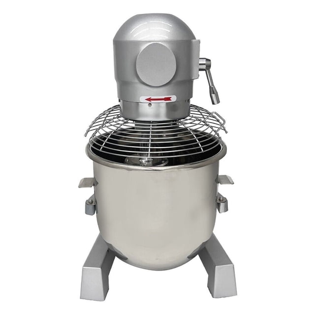 INTBUYING Commercial Food Mixer, 30L Dough Mixer, with Three Adjustable Speeds and Emergency Stop Function