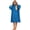 Royal Blue, variant on ALLEN & MATE 100% Cotton Hooded Surf Poncho Unisex Oversized Towelling Changing Robe for Men & Women, Swim Beach Towel