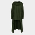 thumbnail image 7 of Dyfzdhu Sweatshirts for Women Plus Size Long Sleeve High Low Tops Solid Oversized Loose Fit Asymmetrical Hoodies Green, 7 of 7