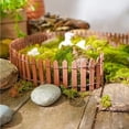 thumbnail image 5 of Wooden Fence for Yard Decoration - Mini Fence Ornament, Rustic Wood Garden Border for Planter, Pathway & Patio Decor, 5 of 6