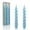 Blue, variant on Spiral Taper Candle White Candlesticks, 7.5 Inch Short Tapered Candles Cute Candle Sticks Small Twisted Candlestick for Dinner Holiday Wedding Valentines Party Gifts