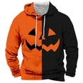 thumbnail image 4 of LIIPEE Halloween Graphic Hoodies For Men Long Sleeve Hooded Sweatshirts Male Autumn Winter Comfortable Versatile Pullover With Pockets,XL, 4 of 4