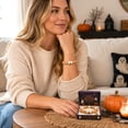 thumbnail image 6 of XHKUYI Halloween Ghost Pumpkin Beaded Bracelet 6.3 inch, Orange & White Stretchable Adjustable Bead Bracelet with Pumpkin Charm, Spooky Season Jewelry Gift for Women Kids, 6 of 7