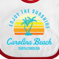thumbnail image 4 of Inktastic Summer Enjoy the Sunshine Carolina Beach North Carolina Blue Boys or Girls Baby Bib, 4 of 4