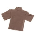 thumbnail image 1 of Camiseta Masculina 1/12, Mini Ropa Suelta de Manga Corta, Trajes en Miniatura, Ropa de Muñeca Hecha a Mano para Figuras de 6", Modelo de Muñeca, Acces marrón, 1 of 8
